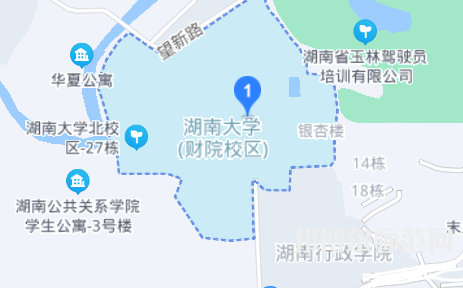 湖南大學(xué)師范學(xué)院財院校區(qū)2023年地址在哪里